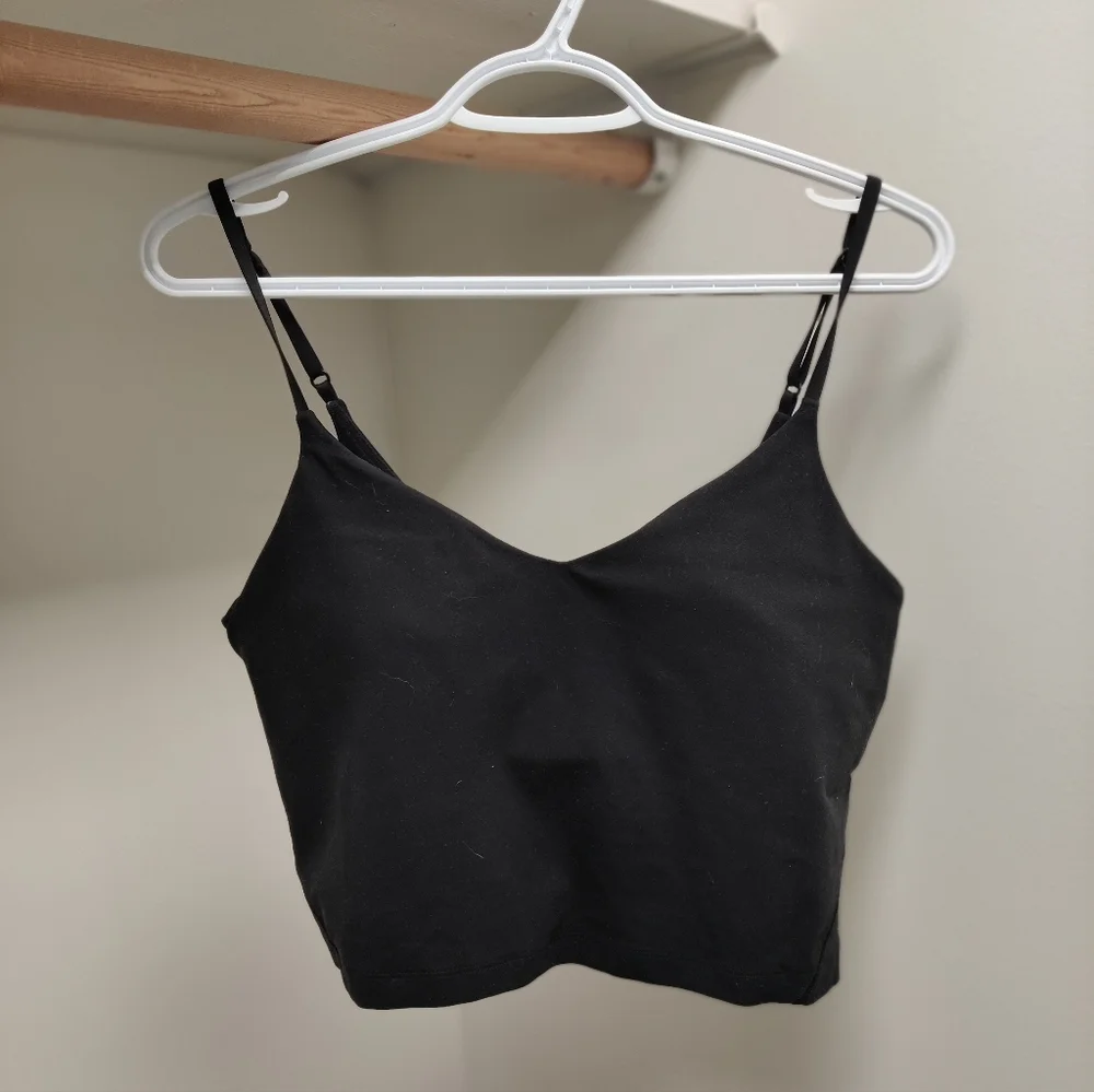 Black Women's Lululemon Sports Bra Low Impact - Picture 1 of 2